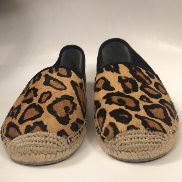 Sam Edelman 9.5M (41 EU) Flat Espadrille Leopard printed Calf hair Excellent - Picture 2 of 11